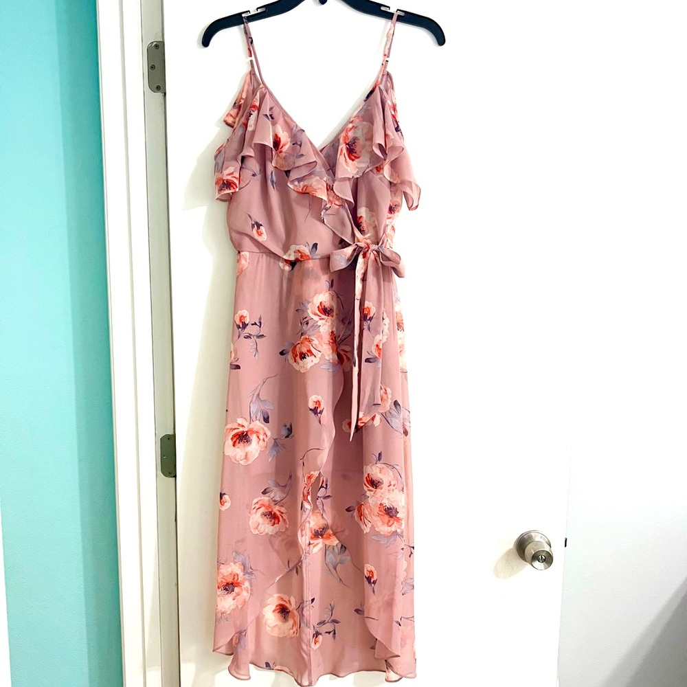 High low floral dress
